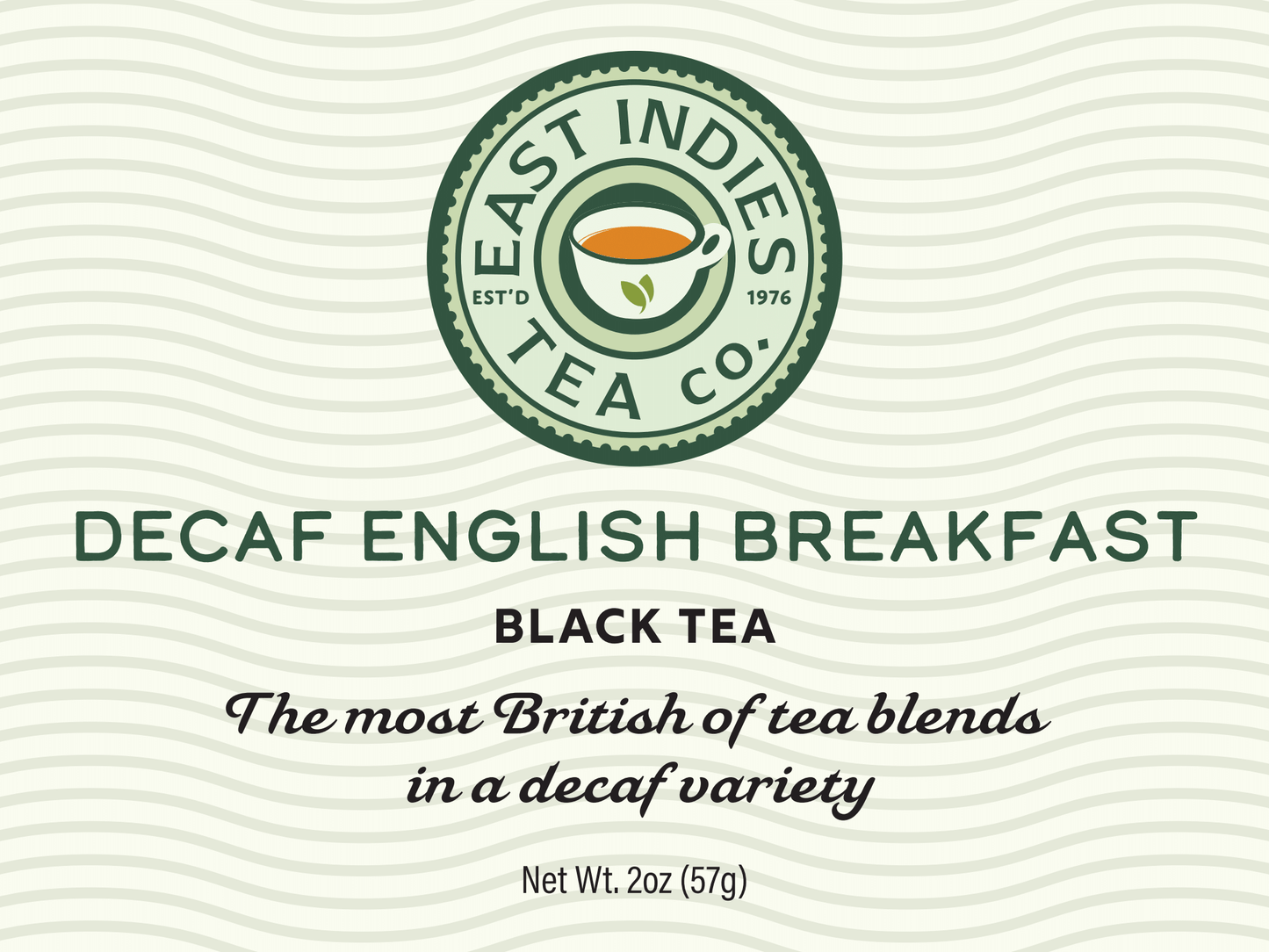 Decaf English Breakfast Black Tea 2oz.