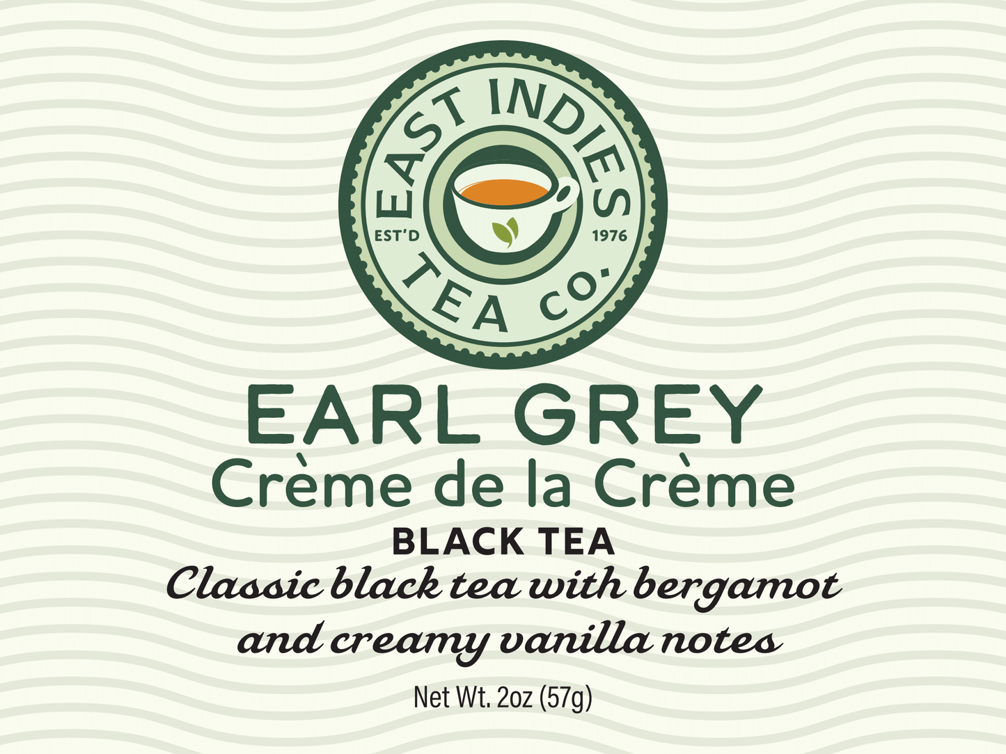 Earl Grey Creme de la Creme Black Tea 2oz.